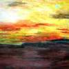 Amber Dawn - Acrylic Paintings - By Joe Scotland, Impreesion Painting Artist